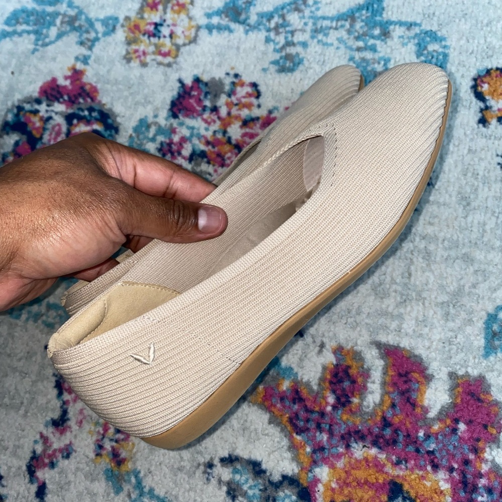 Vivaia Margot Walker Square Toe Ballet Flats Size EU 38US 7.5 Casual